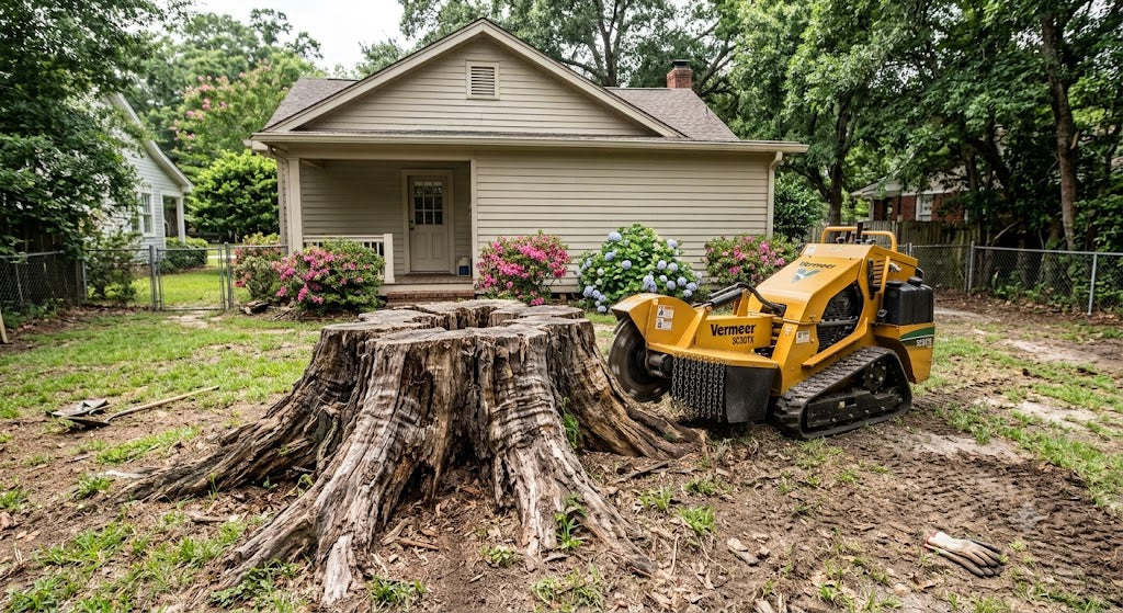Stump Removal & Custom Backyard Transformation Service